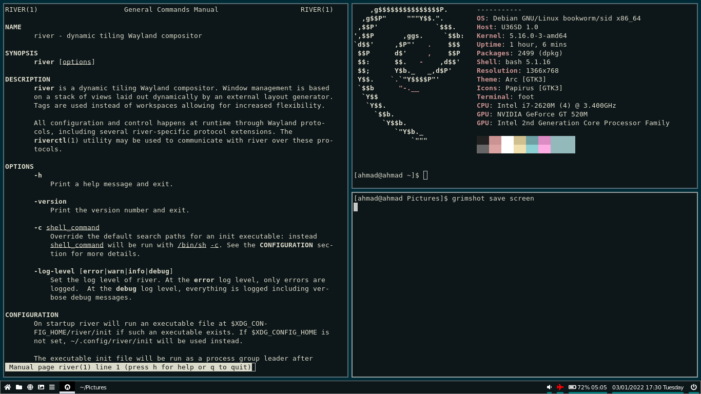 Alternatif Wayland Compositor Non-desktop. 3 River Wayland Compositor.